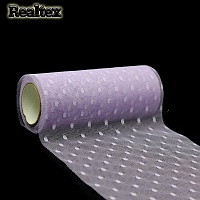 Фатин Реалтекс "Горох" средней жесткости ш.150мм цв.12 светло-сиреневый