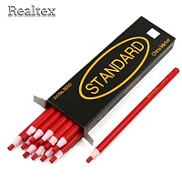 Карандаш Realtex самозатачивающийся, меловой цв.красный