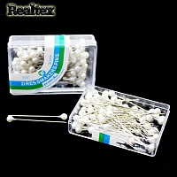  Иглы для закалывания Реалтекс 35мм (80игл) цв.белый