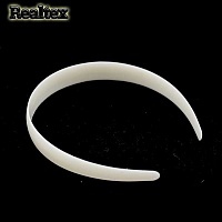 Основа для ободка "R" пластик 20мм обтекаемой формы (2шт) цв.белый 