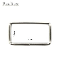 Рамка металлическая TSW 40х20х2,5мм цв.никель 