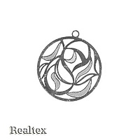 Украшение филигранное "Zlatka" FDP-019 "круг" цв.серебро