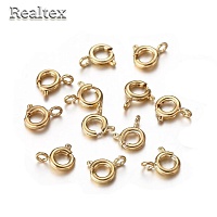 Застежка для бижутерии  "Реалтекс" R-2 кольцо 7мм (50шт) цв.золото