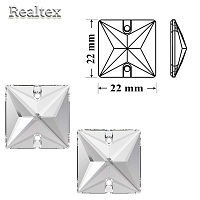 Стразы пришивные Swarovski 3240 22мм цв.Cristal 