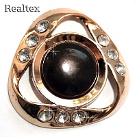 Украшение пришивное ГС 047 40мм цв.золото 