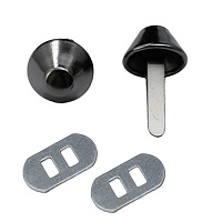 Пукля К-3130 Д 1,2*1,2*0,6см цв.тёмный никель