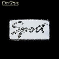 Термоаппликации 100со "Sport" светоотражающие цв.серый