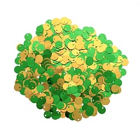 Двусторонние "Астра" (10гр) 6мм цв.7501 зелёный/золото