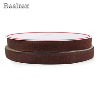 Липучка  Realtex 25мм цв.107 коричневый
