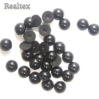 Полу-бусы  6мм (20гр) цв.02 черный