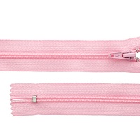 Молния витая G004A Т.4 20см неразъемная замок автомат цв.133 св.розовый