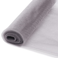 Фатин H-488A шир.150см блестящий (5м) цв.56 серый серебро