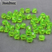 Бусины акриловые 3240  8мм (100гр) цв.36 неон салат