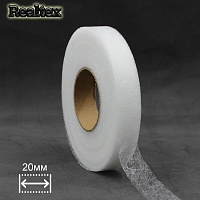  Паутинка  20мм Realtex (64м) цв.белый 