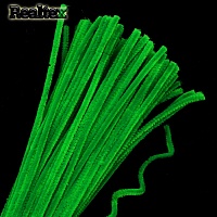Проволока "Синель" Realtex для творчества N d-6мм 30см (100шт) цв.А-027 зеленый