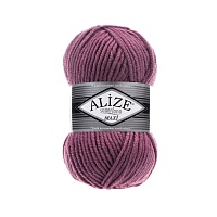 Пряжа Alize "Super Lana Maxi" (100гр) цв.440 тёмная роза