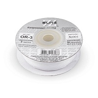 Лента капроновая  3мм OR-25 "Blitz" цв.001 белый