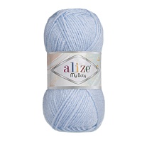 Пряжа Alize "My Baby" (50гр) цв.040 голубой