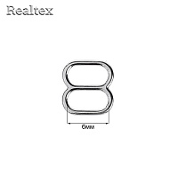  Регулятор  Realtex  6мм металлический цв.никель