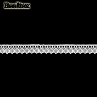 Кружево капроновое  10мм TBY 1665 (27,4м) цв.01 белый 
