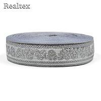 Тесьма церковная  Realtex 25мм R-11 цв.серебро