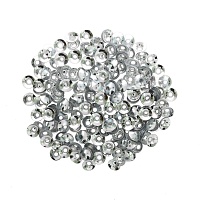 Пайетки "Астра" (10гр) "объёмные 30" 6мм цв.001 серебро