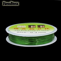 Проволока для рукоделия 0,3мм R (25м) цв.зеленый