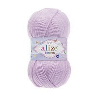 Пряжа Alize "Sekerim Bebe" (100гр) цв.027 лиловый