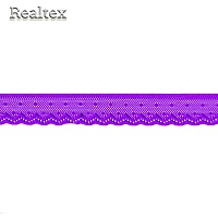 Кружево стрейч  25мм TBY 8028 цв.А0507 фиолетовый неон 