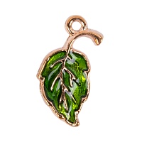 Подвеска "Zlatka" MFG №30  "Листочки" 9*19мм (2шт) 
