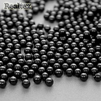 Бусины без отверстия Реалтекс 4мм 500гр цв.02 черный