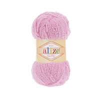 Пряжа Alize "Softy baby" (50гр) цв.191 ярко-розовый
