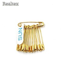 Булавки английские "Realtex" SUN №0 29мм цв.золото 