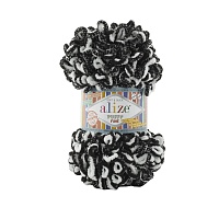 Пряжа Alize "Puffy Fine" (100гр) цв.868 чернобурка
