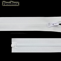 Молния витая G103W водонепроницаемая Т.3 1замок 50см неразъемная Гамма цв.101 белый