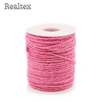 Шнур льняной для рукоделия Реалтекс 2мм цв.розовый