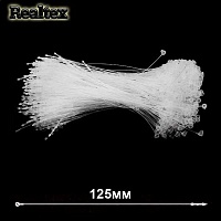 Этикетодержатели  Realtex петля 125мм цв.белый