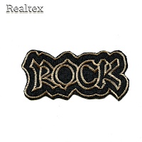 Термоаппликации джинсовые  Реалтекс 2835 "ROCK" (10шт) цв.черный
