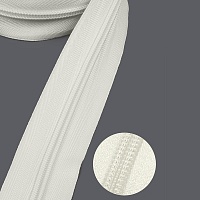 Молния рулонная витая N Т.5 (200м) цв.102F молочный