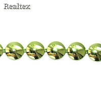 Тесьма декоративная пластиковая 1010 10мм цв.салатовый