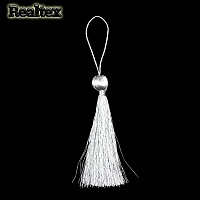 Кисточки металлизированные дл.90мм KM-09 цв.серебро