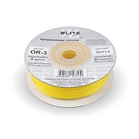 Лента капроновая  3мм OR-25 "Blitz" цв.014 желтый
