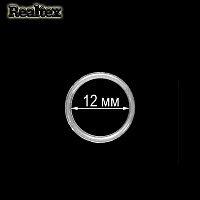  Кольцо  Realtex 12мм пластик  цв.прозрачный