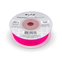 Лента капроновая  3мм OR-25 "Blitz" цв.030 темно-розовый