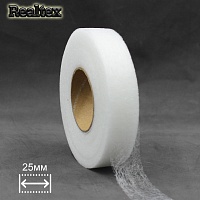  Паутинка 25мм Realtex (64м) цв.белый 