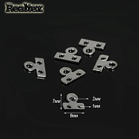 Держатель "Realtex" для 2 нитей 9*7мм (50шт) цв.никель