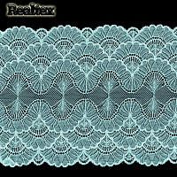 Кружево стрейч 195мм TBY 8034 цв.F201 мята