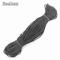 Резинка шляпная 2мм (100м) цв.8 т.серый