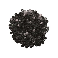 Пайетки "Астра" (10гр) "рельефные 14" 4мм цв.50113 чёрный голографик