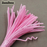 Проволока "Синель" RS для творчества d-6мм 30см (100шт) цв.03 розовый